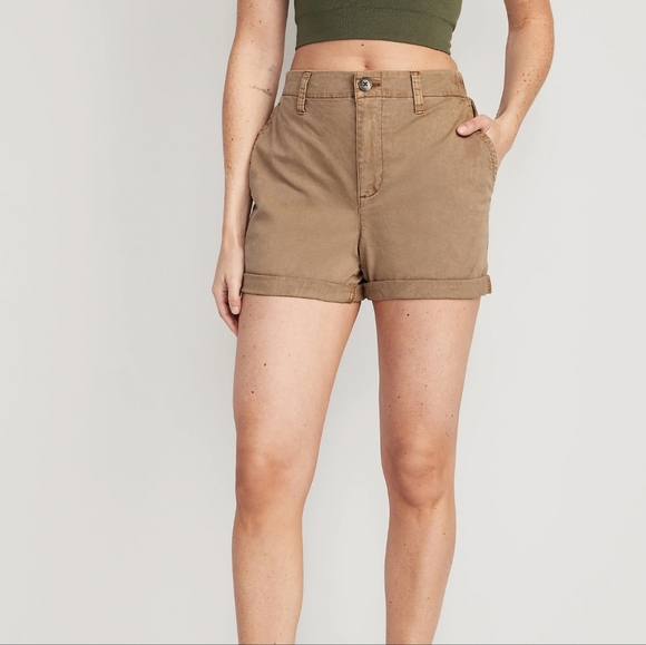 Old Navy Pants - Old Navy High-Waisted OGC Pull-On Chino Shorts